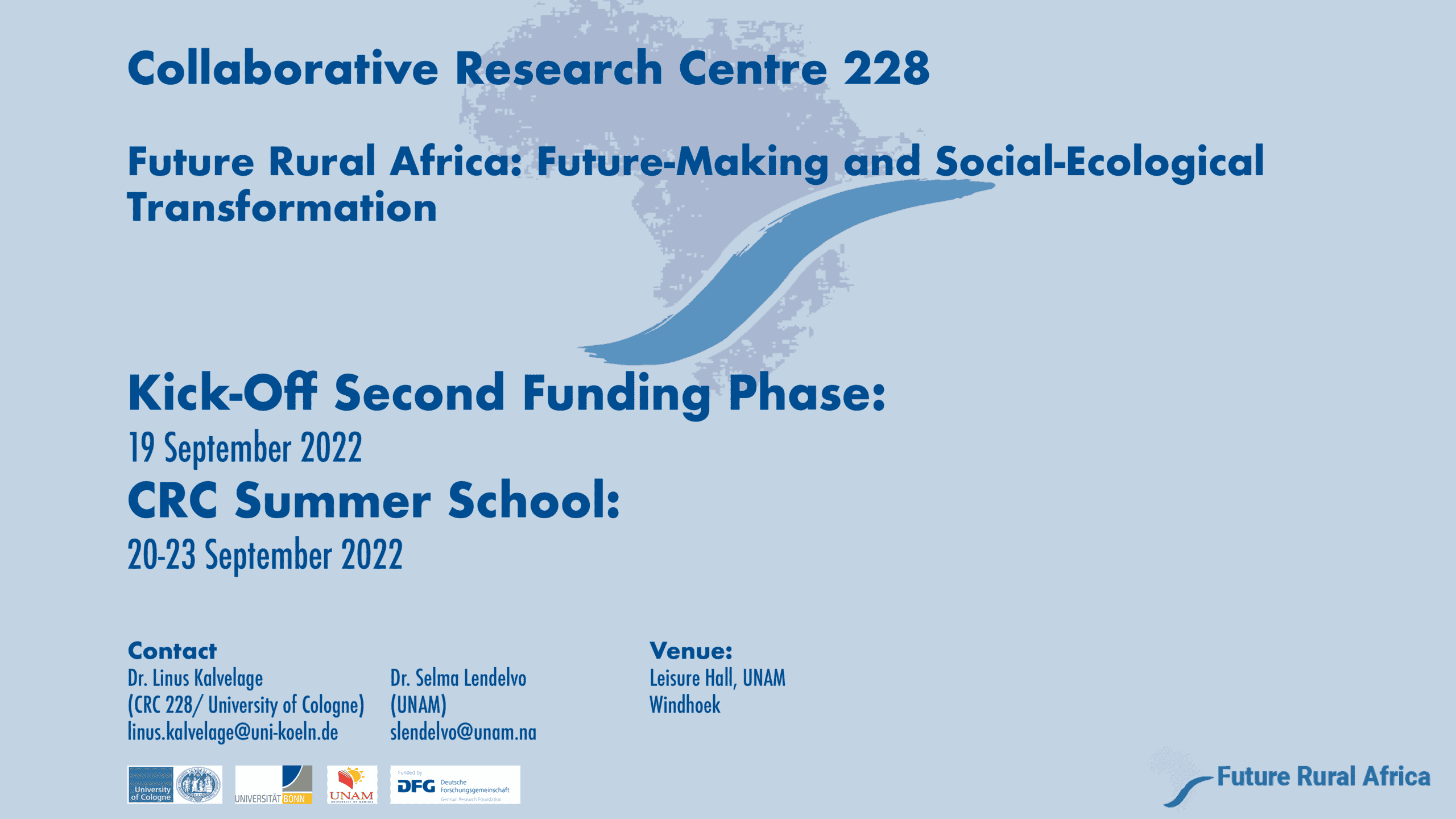 poster crc kick off and summer school in windhoek